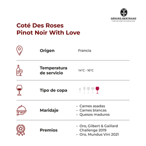 Cote Des Roses Pinot Noir With Love