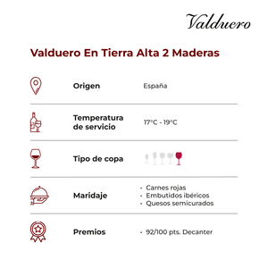 Valduero Tierra Alta en 2 Maderas